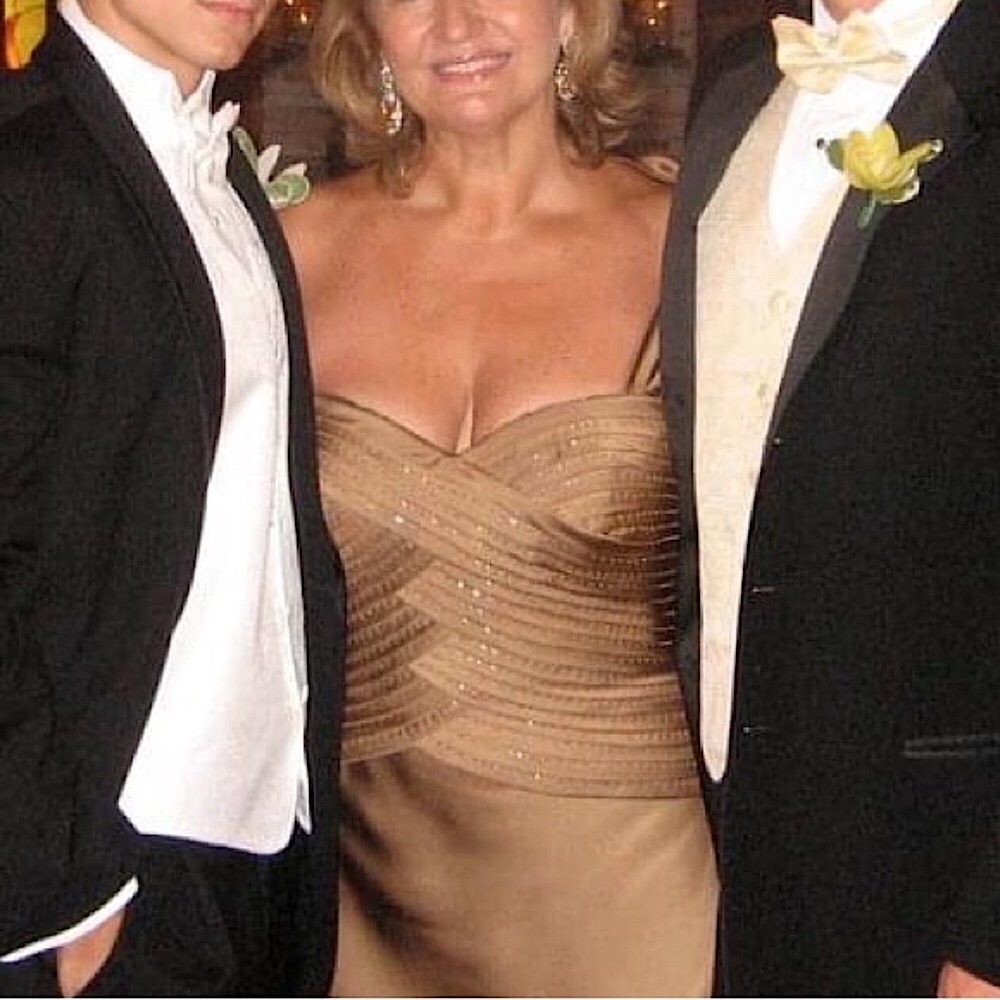 Gorgeous Bronze Avanti Gown with beads